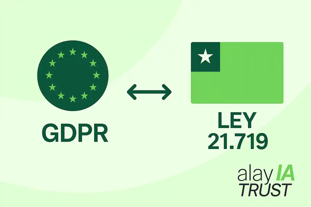 Comparison between Chile's Law 21.719 and the European GDPR
